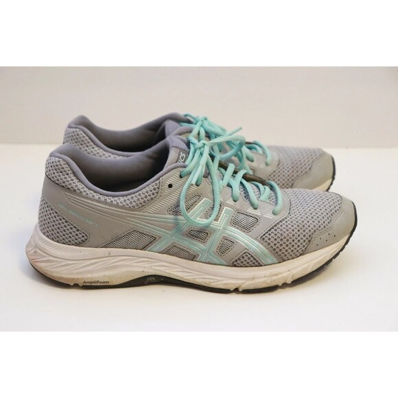 ASICS Sneaker‎ Womens Gel Contend 5 Size 9 Wide Grey/Icy Morning Running Shoes - Picture 4 of 9